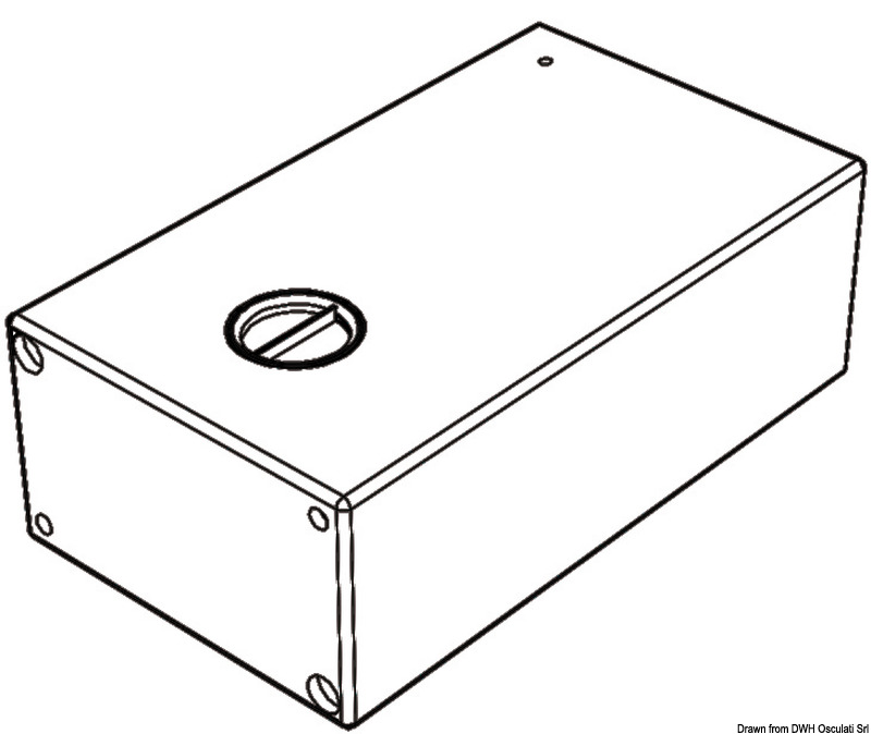 OSCULATI Réservoir Eaux Usées 78 L – Polypropylène Rigide, Pré-percé, Norme ISO 8099 – Pour Bateau, Camping-Car