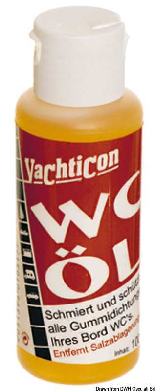 YACHTICON WC OIL pour lubrifier et nettoyer wc joints pompes