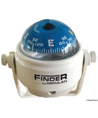 Compas Finder 2" avec étrier blanc/bleu