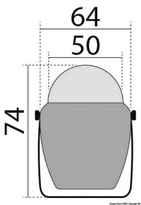 Compas Finder 2" avec étrier blanc/bleu