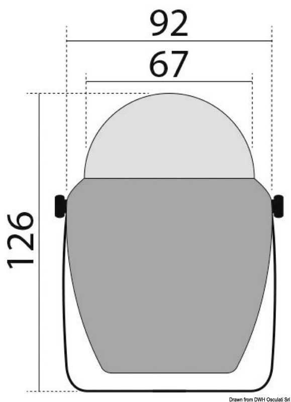 Compas Finder 2"5/8 avec étrier noir/noir