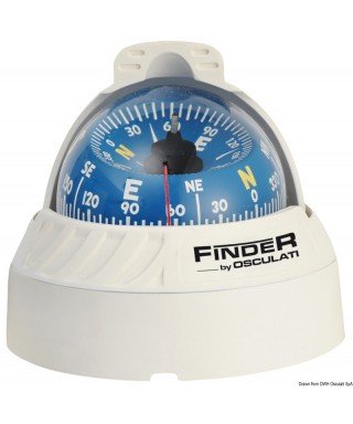 Compas Finder 2"5/8 sur plan blanc/bleu