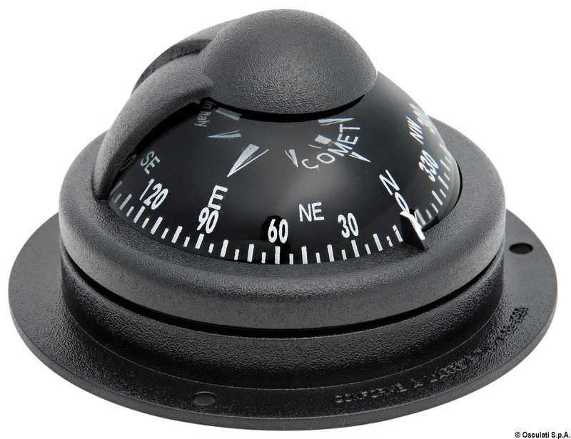 Compas RIVIERA Comet 2" fixation sur plan noir
