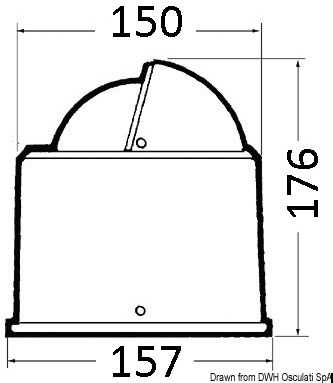 Compas 4" RIVIERA BU2 RINA Marine Marchande et bateaux de pêche