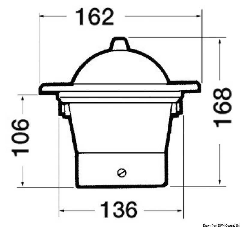 Compas 4" RIVIERA BU1 à encastrer Eclairage 12V