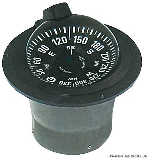 Compas 5" RIVIERA BW1 à encastrer Eclairage&nbsp;24V