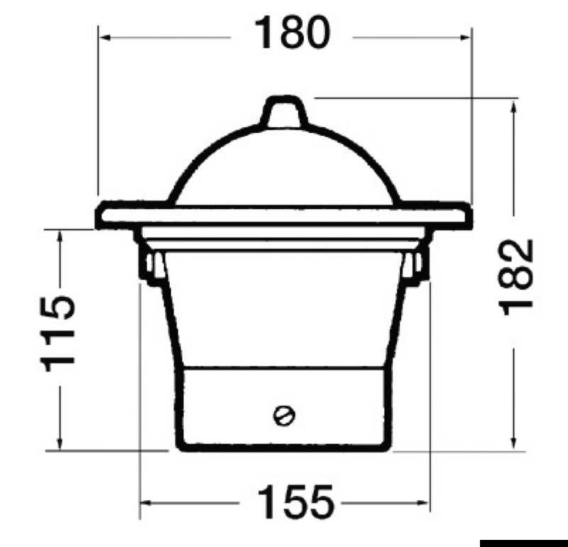 Compas 5" RIVIERA BW1 à encastrer Eclairage 24V