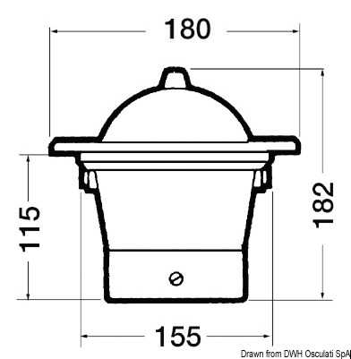 Compas 5" RIVIERA BW1/AV Eclairage 24V au-delà de 25 noeuds