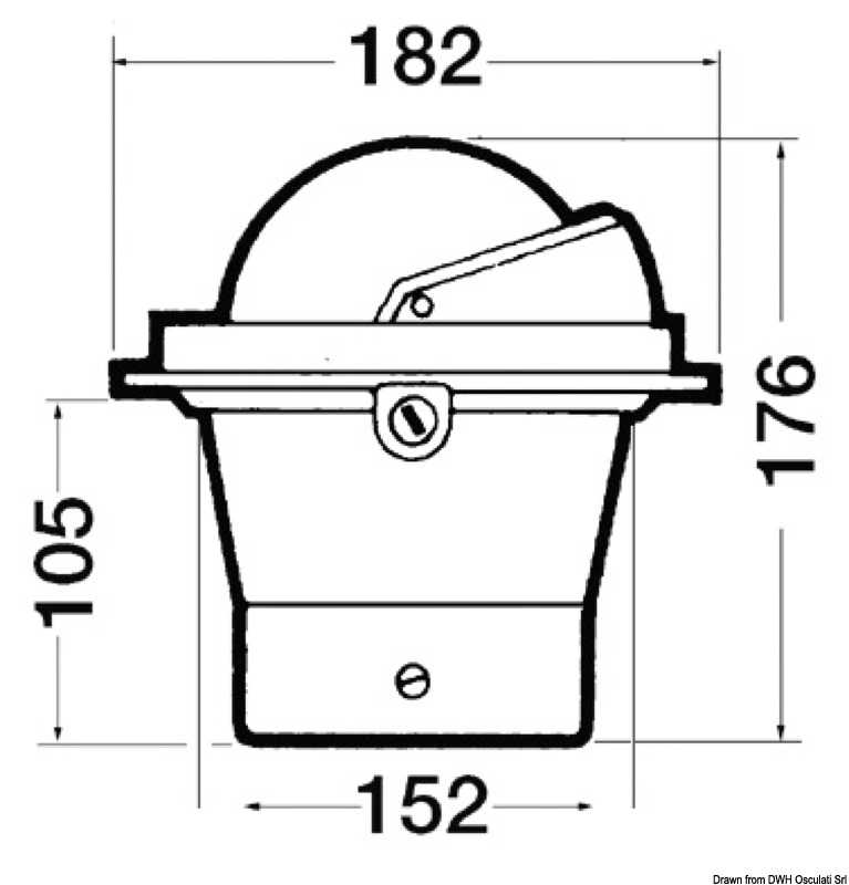 Compas 5" RIVIERA BW3 Eclairage 24V Pour petites colonnes voilier