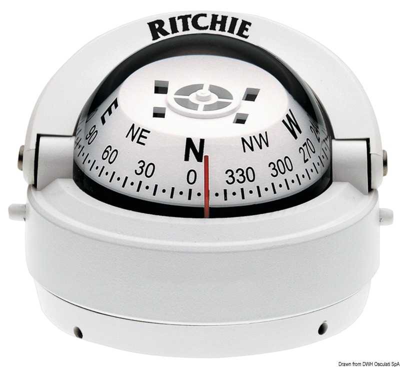 Compas externe RITCHIE Explorer 2"3/4 Corps blanc Rose blanc