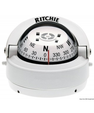 Compas externe RITCHIE Explorer 2"3/4 Corps blanc Rose blanc