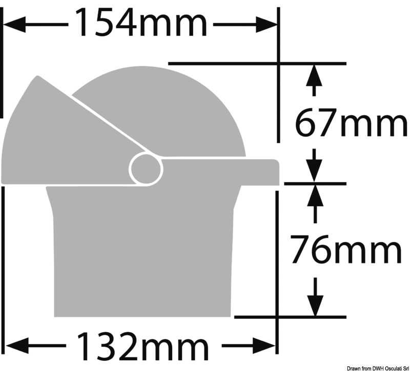 Compas RITCHIE Supersport 4"1/2 Corps noir rose bleue