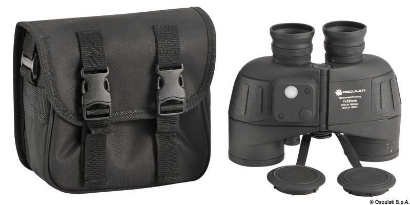 Jumelles Osculati professionnelles avec boussole 7x50