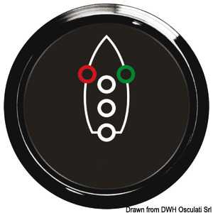 Feux Navigation controller Cadran noir lunette polie 51mm