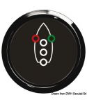 Feux Navigation controller Cadran noir lunette polie 51mm