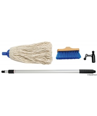 Kit de nettoyage gaffe télescopique vadrouille brosse