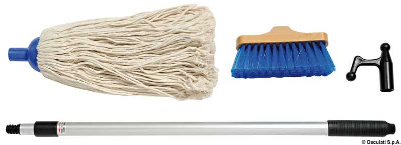 Kit de nettoyage gaffe télescopique vadrouille brosse