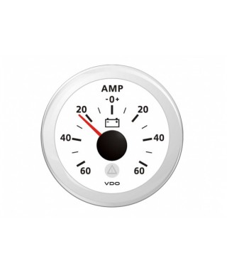 Voltmetre noir 12V 10-16V trou d'encastrement 52mm