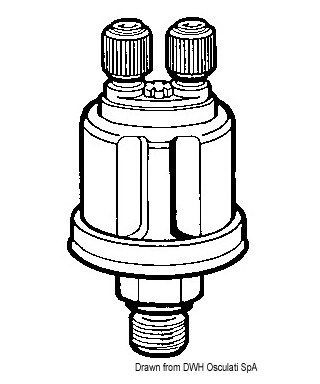 Bulbe pression huile double VDO 10 bar 1/8-27 NPT pôles isolés