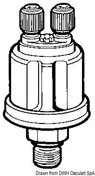 Bulbe pression huile double VDO 10 bar 1/8-27 NPT pôles isolés