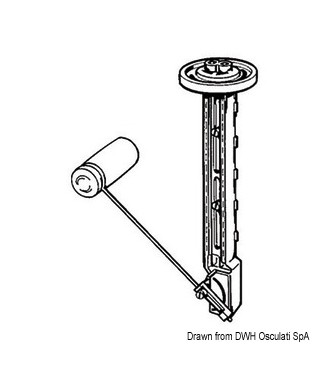 Flotteur à levier pour réservoir carburant 150-605 mm 12/24V