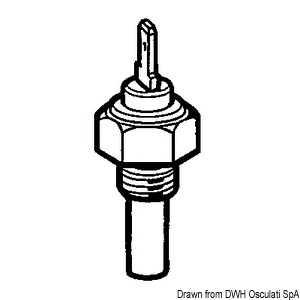 Capteur de température de eau 70-120° pôles isolés 1/2 - 14NPT