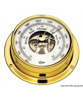 Barometer poli Barigo Tempo S diamètre 70mm