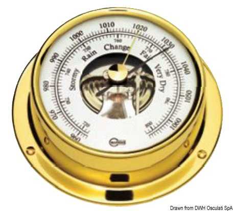 Barometer poli Barigo Tempo S diamètre 70mm