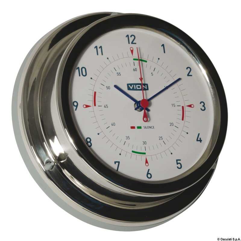 Horloge quartz Vion A 100 LD radiosecteur silence diamètre 106mm