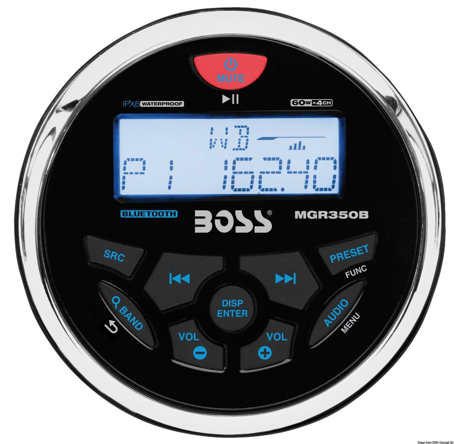 BOSS FM/AM/Bluetooth/USB/MP3 radio for dashboard