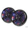 Haut parleur 2 voies LED-RGB multi-couleur programmables 166mm noir