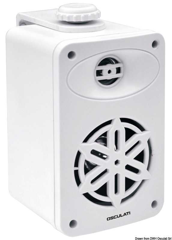 Enceinte stéréo 2 voies pour intérieur blanc 3" 2X80W Blanc