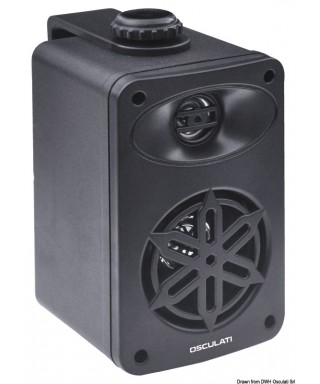 Enceinte stéréo 2 voies pour intérieur noir 3" 2X80W