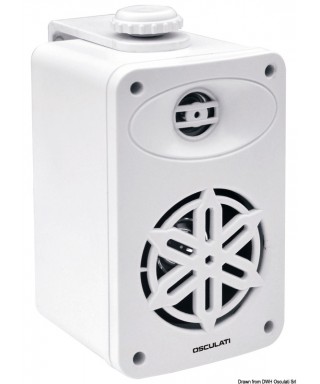 Enceinte stéréo 2 voies pour intérieur blanc 4" 2X120W