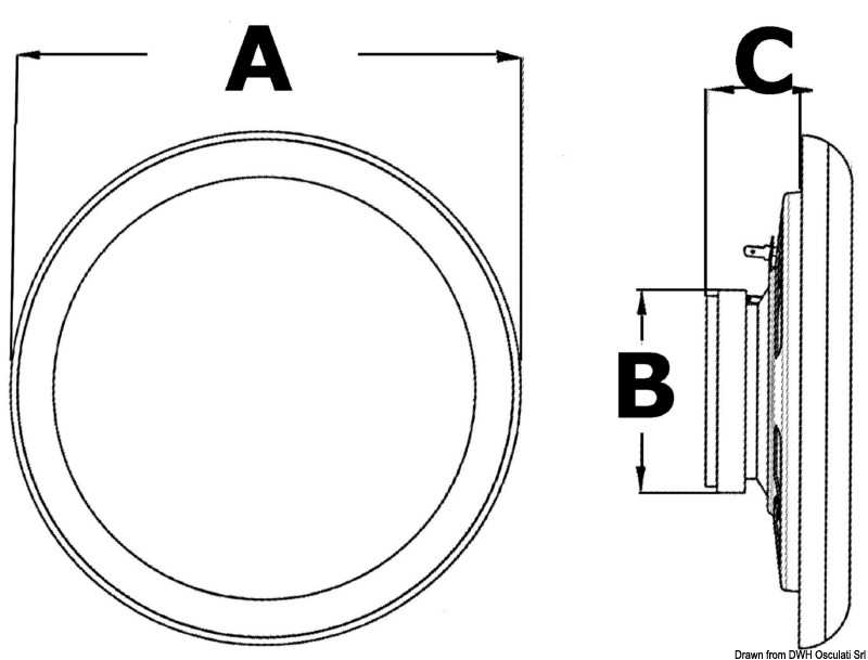 Enceintes stéréo Ultra Slim IP65 180 mm 30W Blanc