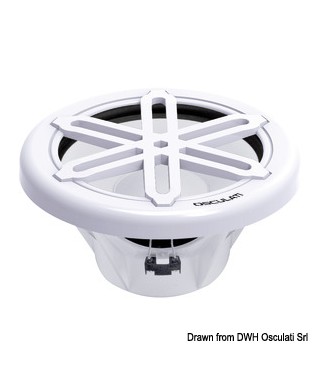 Subwoofer 10" blanc waterproof UV resistant 500W 229mm
