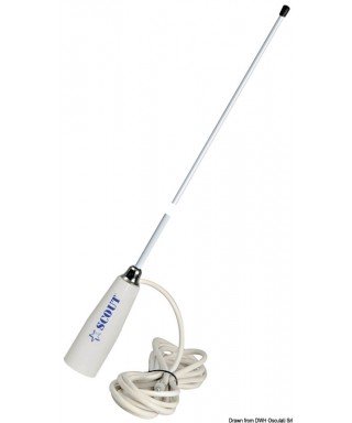 Scout AM/FM antenne 90cm câble de 4m Fréquence 88/108 mHz