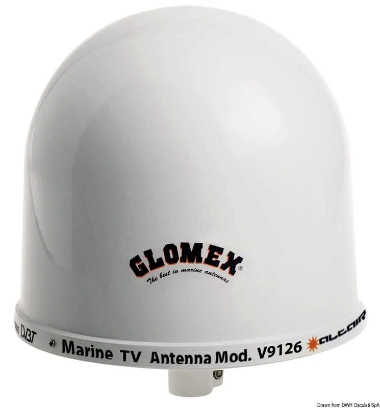 Antenne TV Glomex Altair 12/24V diamètre 250mm