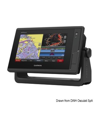 Traceur de cartes Garmin GPSMap 722xs Plus + Radar GMR18 HD avec transducteur